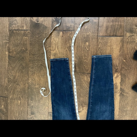 american eagle size 14 long dark denim super high rise jegging - Picture 9 of 11